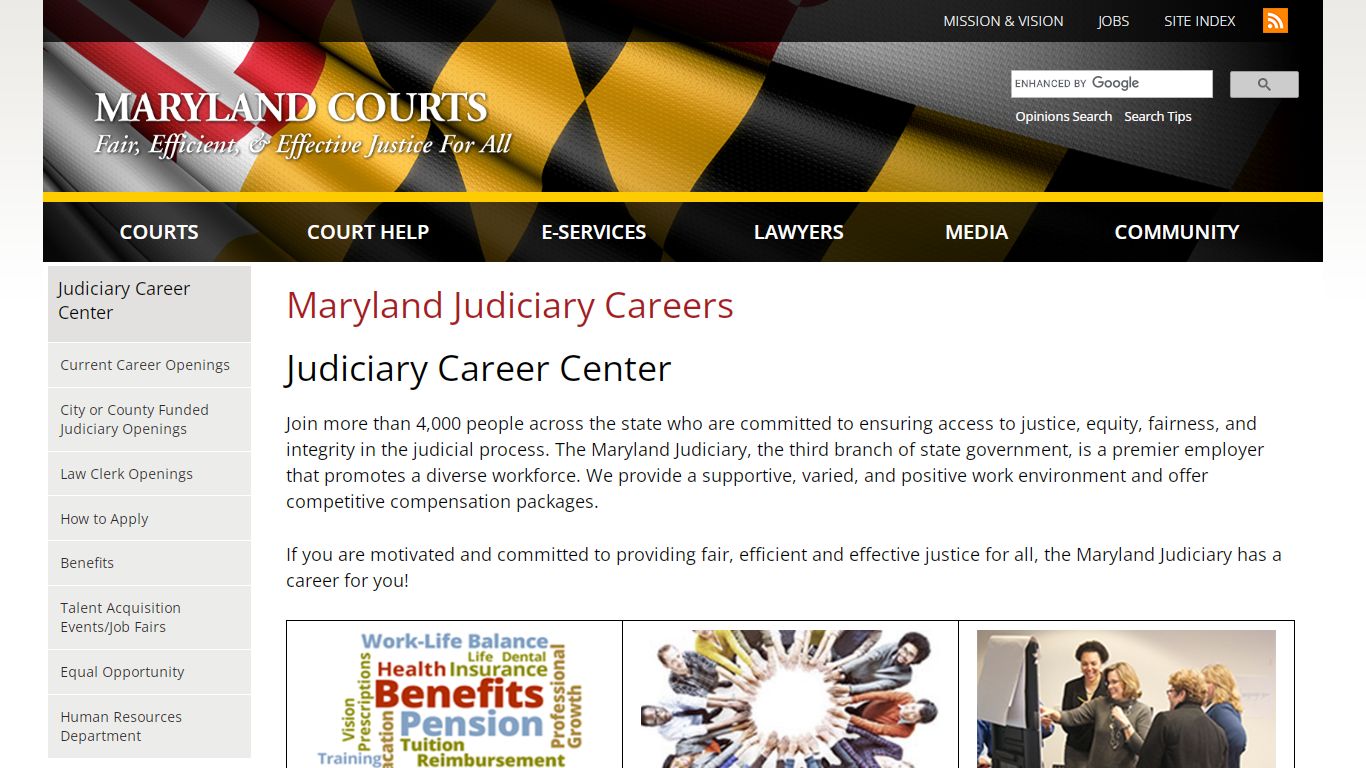 Maryland Judiciary Careers | Maryland Courts