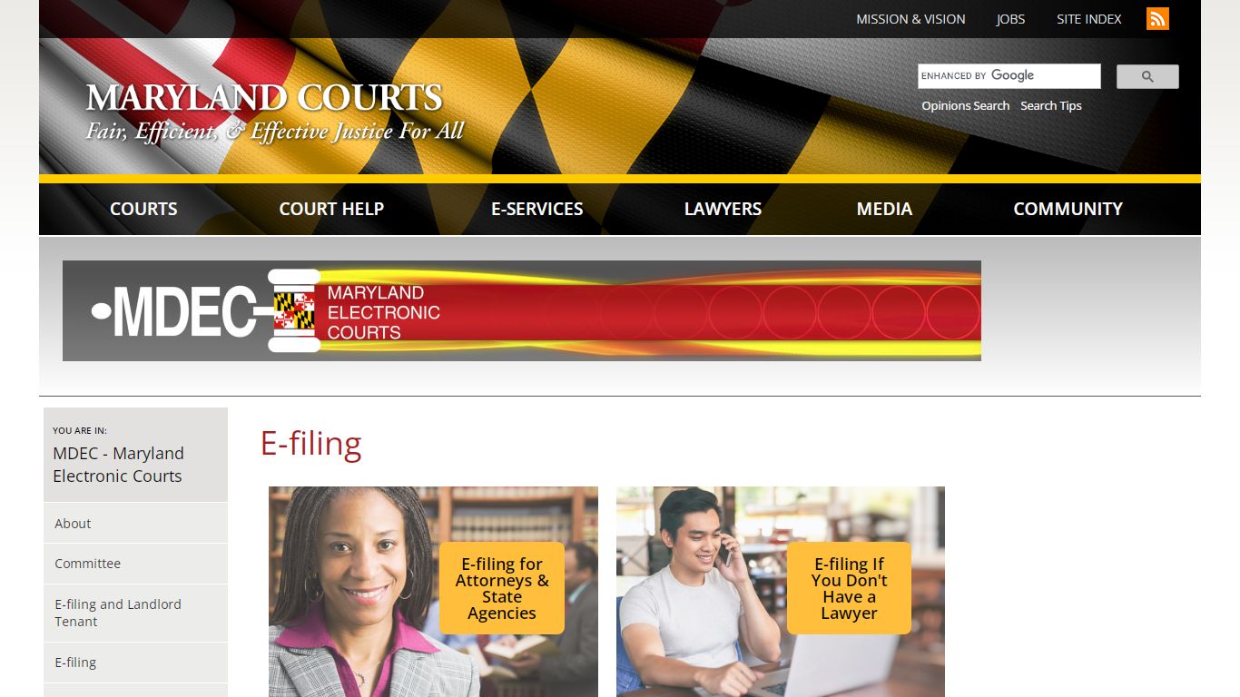 E-filing | Maryland Courts